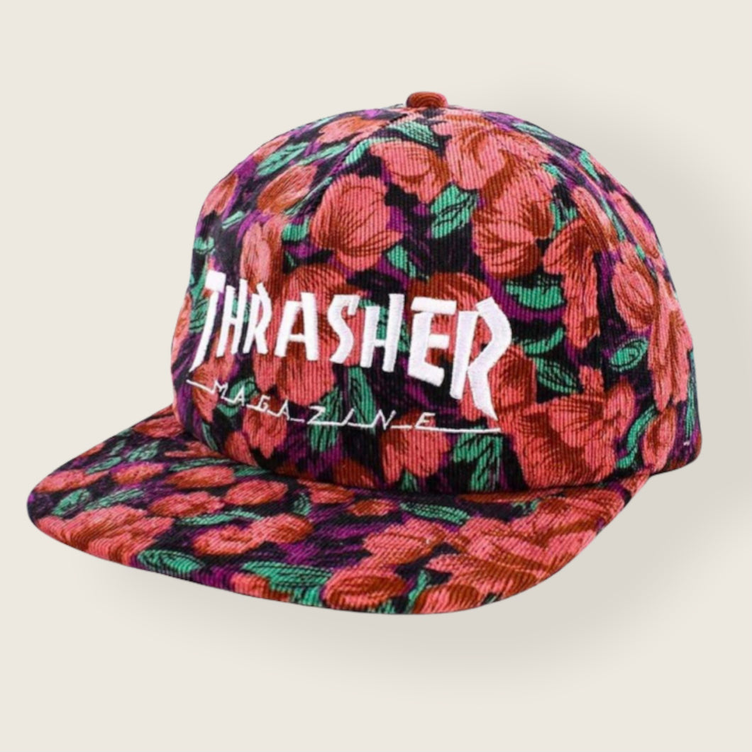 Thrasher Magazine Floral Print Snapback Cap