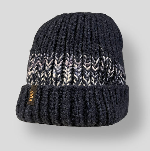 Kind Navy Beanie (Hand Made)